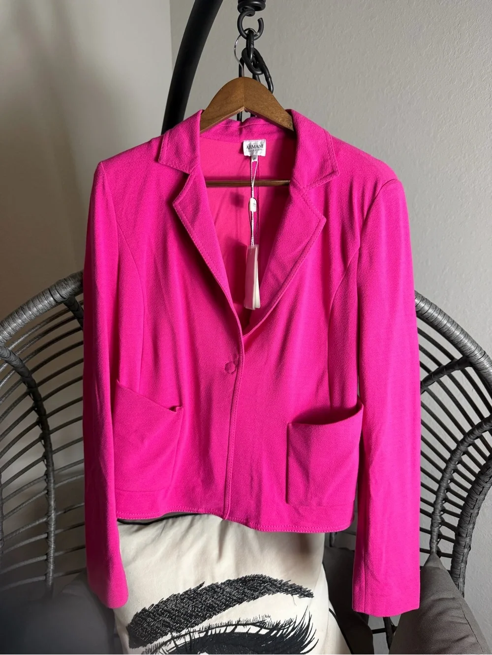 Amanda Smith Pink Women's Tailored Blazer Jacket 46